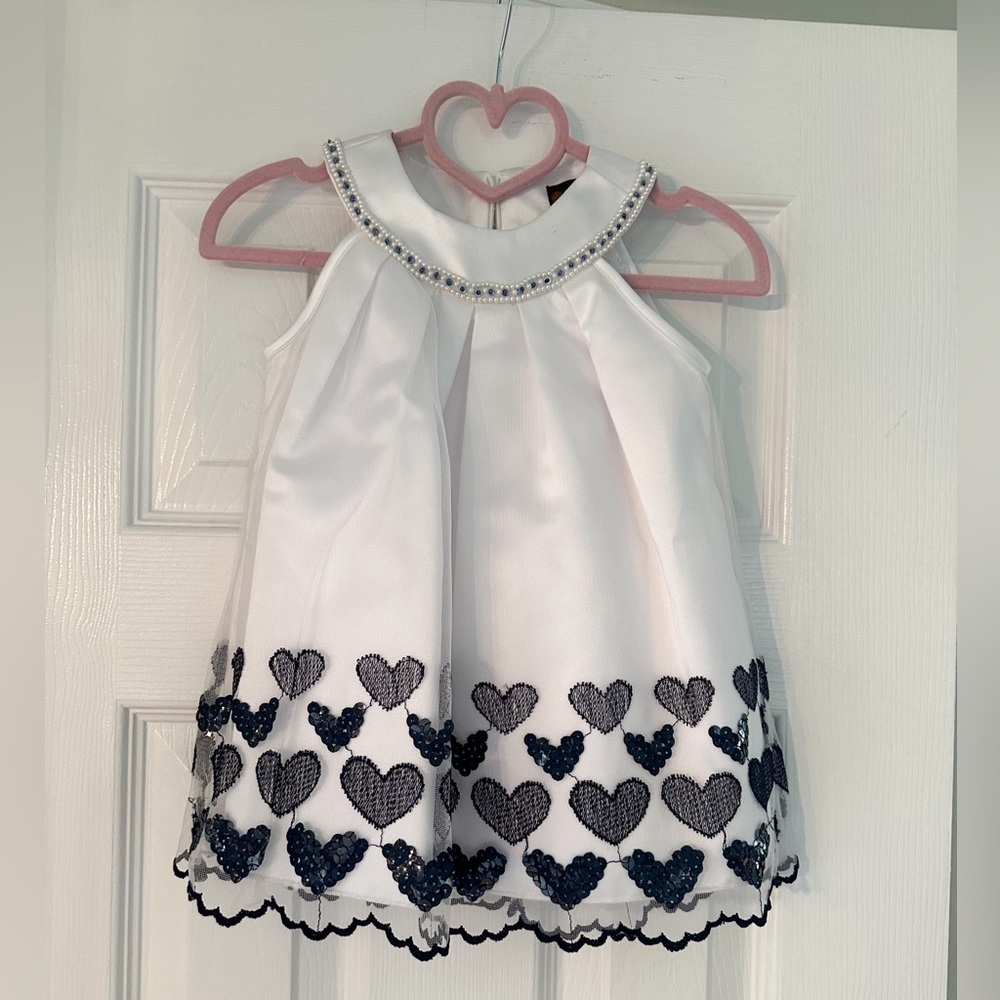 NWOT Fleurisse Tulle and Beaded Heart Dress